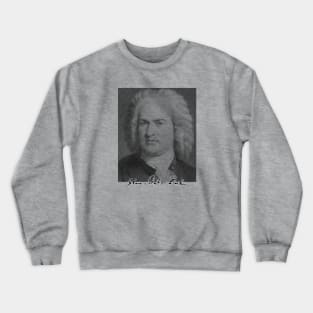 Johann Sebastian Bach Portrait Signature Crewneck Sweatshirt